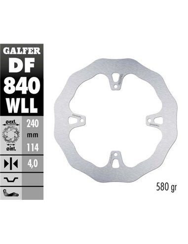 Disco de freno Wave® GALFER DF840WLL