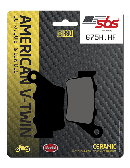 Pastillas de freno HF Street cerámicas orgánicas SBS 675H.HF