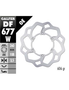 Disco de freno Wave® GALFER DF677W