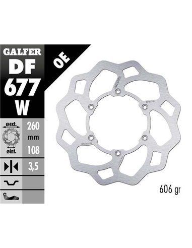 Disco de freno Wave® GALFER DF677W