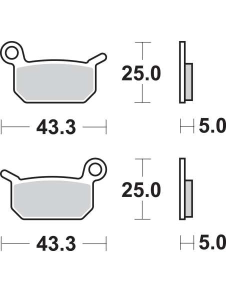 Pastillas de freno SI Offroad sinterizadas SBS 794SI