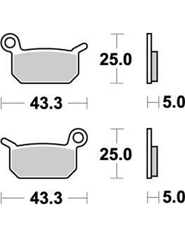 Nitro MOTO-MASTER brake pads 094721