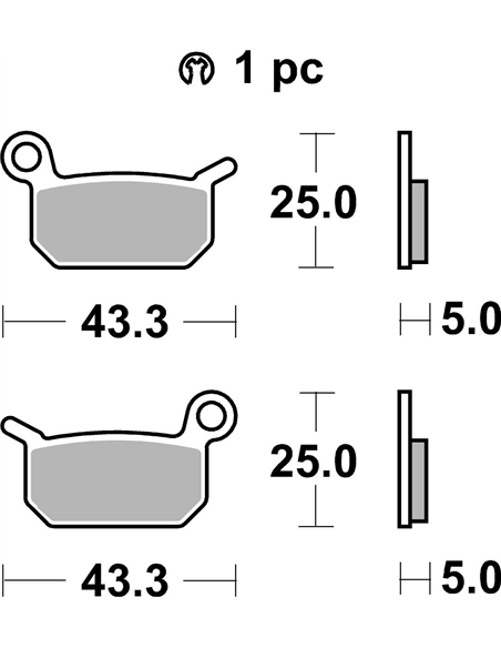 Pastillas de freno RSI Offroad Racing sinterizadas SBS 794RSI