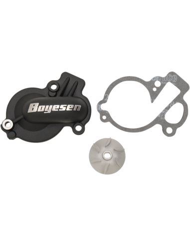 Kit de tapa i hèlix de bomba d'aigua Supercooler Boyesen alumini negre WPK45AB