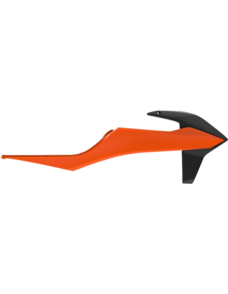 KTM EXC,EXC-F,XC-W,XCF-W - Caches de Radiateur Orange/Noir - Modèles 2020-21 Polisport 8422100028