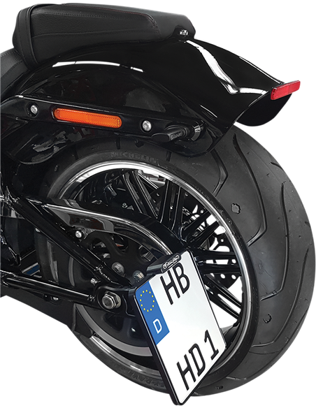 Soporte de matrícula de montaje lateral HEINZ BIKES HBSKZ-TRBO