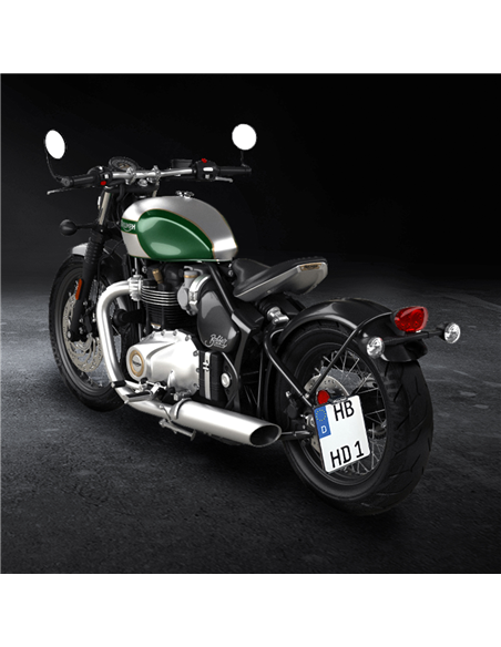 Soporte de matrícula de montaje lateral HEINZ BIKES HBSKZ-TRBO-A