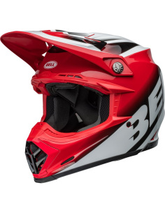 Casco BELL Moto-9S Flex - Rail Gloss Red/White 7157227 talla XL