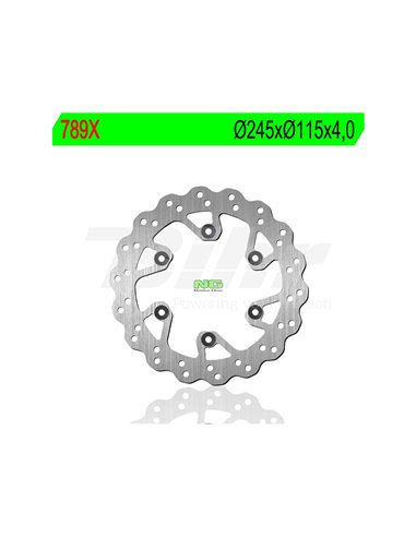 Disco de freno NG ondulado 789X Ø245 x Ø115 x 4