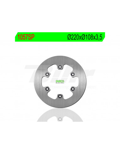 Disc NG Disque de frein 1057SP sans perforations Ø220 x Ø108 x 3,5 (remplace l'ancien NG 243)