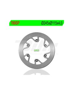 NG brake disc without vents 789SP Ø245 x Ø115 x 4
