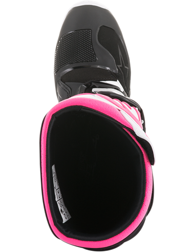 Botes Motocròs Alpinestars dona Tech 3 Stella Negre / Blanc / Pink setembre