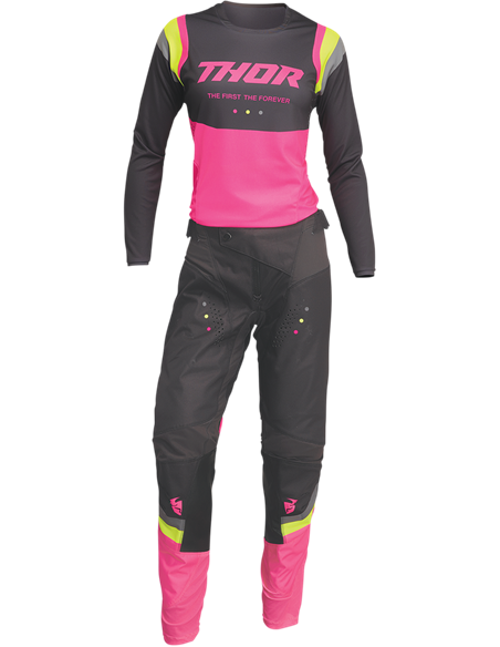 Calças de motocross mulher Thor-MX 2022 Pulse Rev charcoal/pink 5/6 2902-0296