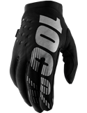 Gants de motocross pour enfants pour le froid 100% Brisker noir / gris Large 10016-057-06