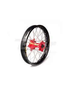 Rueda completa Haan Wheels aro negro 18-2,15 buje rojo 1 76012/3/6