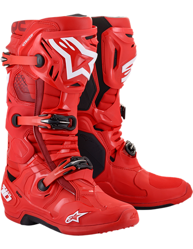 Motocross boots Tech 10 Red 12 Alpinestars 2010020-30-12