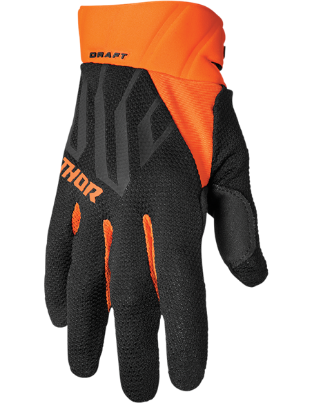 Luvas motocross Thor-MX 2022 Draft preto/laranja M 3330-6808