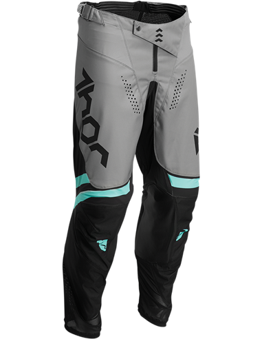 Pantalón motocross Thor-MX 2022 Cube negro/mint 44 2901-9479