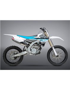 Ligne d'échappement complète Yoshimura Signature RS-4, acier inoxydable, silencieux en aluminium, Yamaha YZ250F