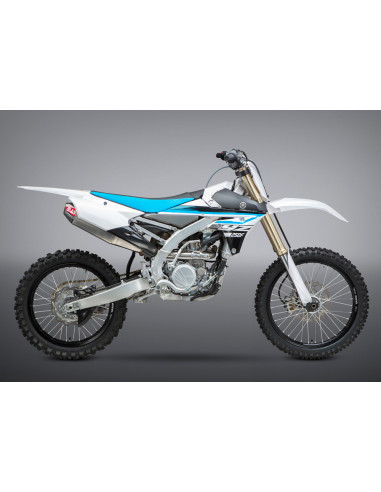 Complete exhaust line Yoshimura Signature RS-4, stainless steel, aluminum silencer, Yamaha YZ250F