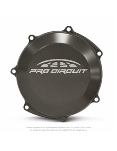 Pro Circuit clutch cover for Yamaha YZ250F: aluminum, black CCY14250F