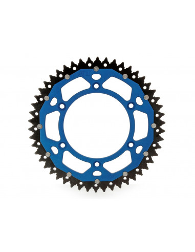 ART Dual-components Rear Sprockets 48 Teeth Ultra-light Self-cleaning Aluminum/Steel 520 Pitch Type 822 Blue