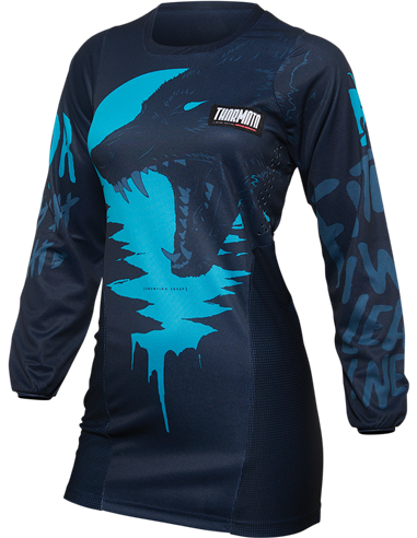 Camiseta motocross mujer Thor-MX 2022 Pulse Counting Sheep midnight/aqua XS 2911-0227