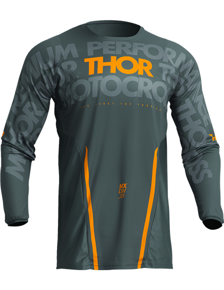 Camiseta Pulse Mono Gy/Yl Sm THOR-MX 2023 2910-7103