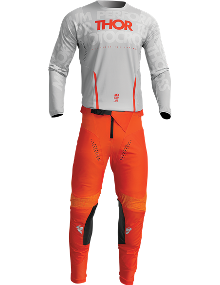 Camiseta Pulse Mono Gy/Or Sm THOR-MX 2023 2910-7109