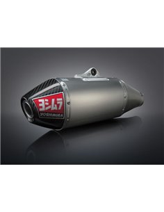 Ligne d'échappement complète Yoshimura Signature RS-4, acier inoxydable, silencieux en aluminium et couvercle en carbone, YZ450F