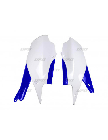 Painéis traseiros UFO-Plast branco-azul Yamaha YZ250-450F