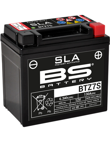 Baterías SLA AGM activadas de fábrica y sin mantenimiento BS BATTERY 300635