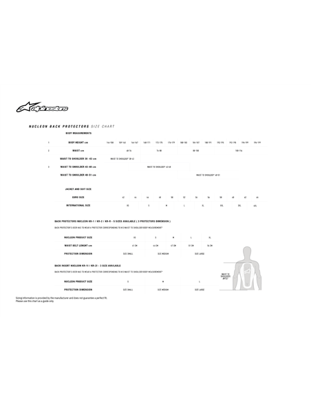 Protección de espalda Nucleon KR-Cell ALPINESTARS 6503919-L