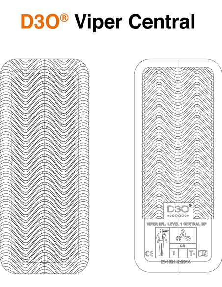 Protector de espalda central D3O® Viper ICON 11028