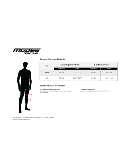 Rodillera Synaps Lite MOOSE RACING 2704-0492