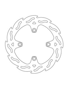 Disco de freno trasero serie Flame MOTO-MASTER 110732