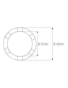 Vaso almenado cilíndrica con muescas MOTION PRO Yamaha 08-0570