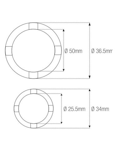 Vaso almenado cilíndrica con muescas MOTION PRO Suzuki 08-0567