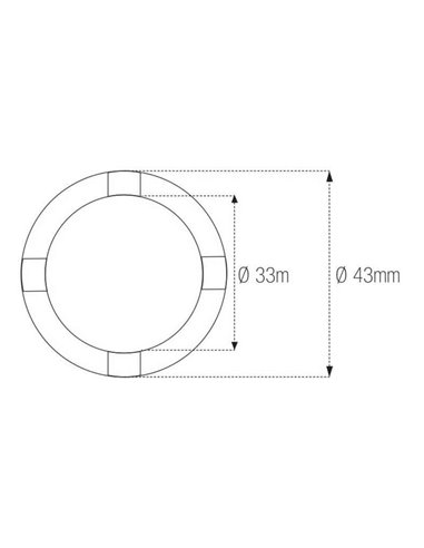 Vaso almenado cilíndrica con muescas MOTION PRO Suzuki 08-0575