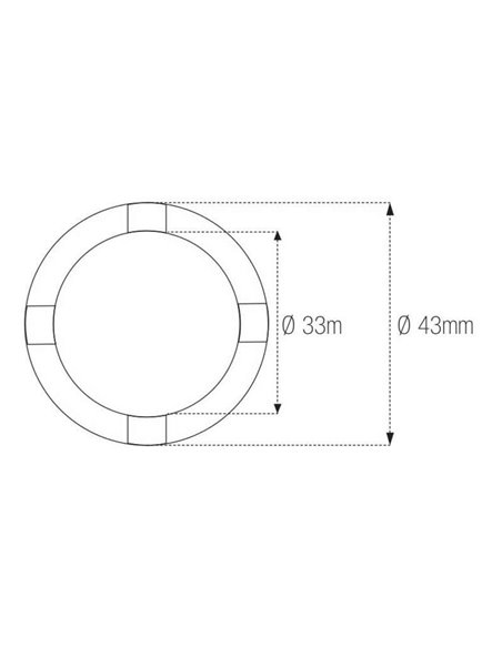 Vaso almenado cilíndrica con muescas MOTION PRO Suzuki 08-0575
