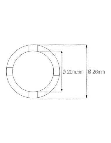 Vaso almenado cilíndrica con muescas MOTION PRO Honda 08-0572