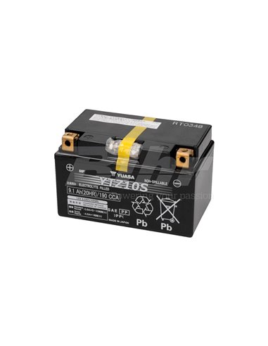 Batería Yuasa YTZ10S Wet Charged (cargada y activada)