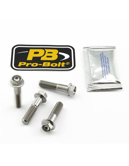 Kit tornillo eje de rueda delantera en titanio PRO BOLT TIFAPINCH70