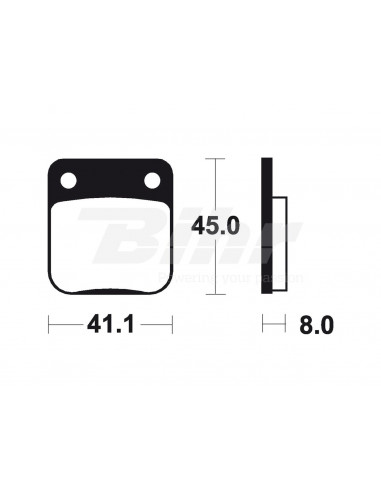 Tecnium MO36 Sintered Brake Pads Position: Front