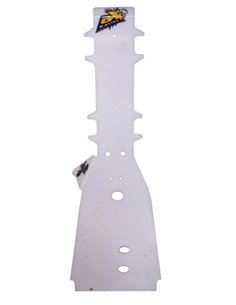 AXP skid plate, 8 mm, white, Yamaha YFZ450