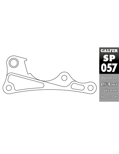Soporte reubicación de pinza de freno GALFER SP057