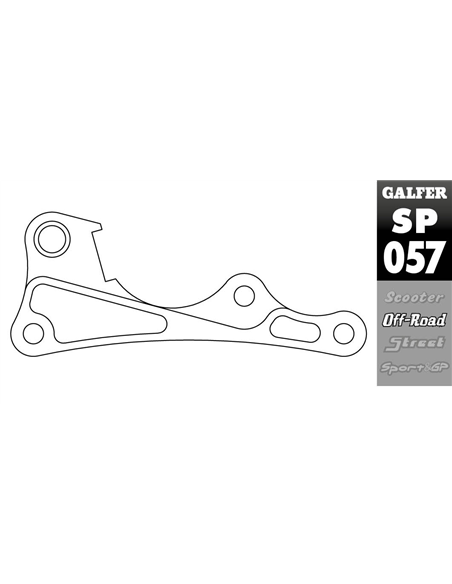Soporte reubicación de pinza de freno GALFER SP057