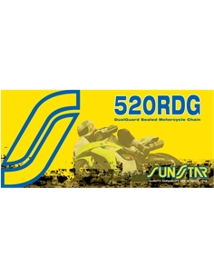 Cadena de motocicleta con retenes Dualguard 520 RDG SUNSTAR SPROCKETS SS520RDG-106N