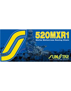 Cadena 520 MXR1 Works Motocross/Offroad Racing SUNSTAR SPROCKETS SS520MXR1-108G