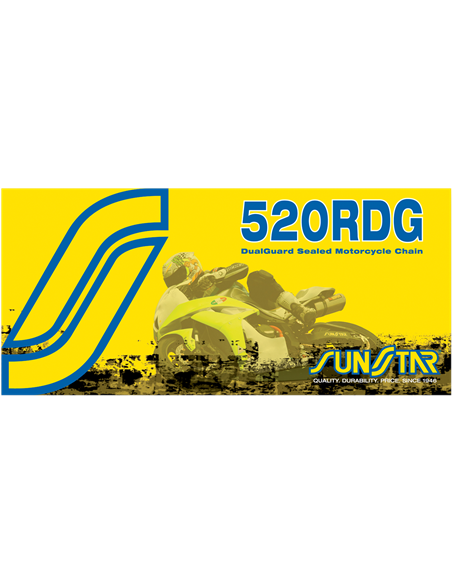 Cadena de motocicleta con retenes Dualguard 520 RDG SUNSTAR SPROCKETS SS520RDG-110N